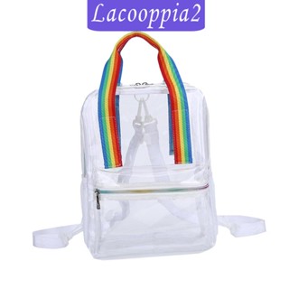 [Lacooppia2] กระเป๋าเป้สะพายหลัง PVC แบบใส สําหรับใส่คอนเสิร์ต ว่ายน้ํา ที่ทํางาน