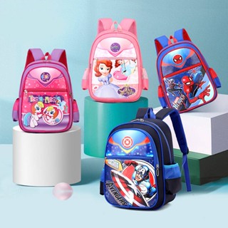 Ice Snow Elsa Childrens Schoolbag Kindergarten Small Class Girl Princess Backpack Boys Big Class First Grade Backpack WS0j