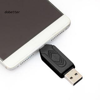 &lt;Dobetter&gt; อะแดปเตอร์การ์ดรีดเดอร์ USB 20 SD-Card TF อเนกประสงค์ สําหรับคอมพิวเตอร์ โทรศัพท์