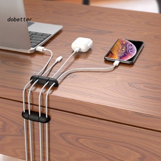 &lt;Dobetter&gt; ที่เก็บสายเคเบิล ซิลิโคน ทนทาน สําหรับสํานักงาน สายไฟ USB