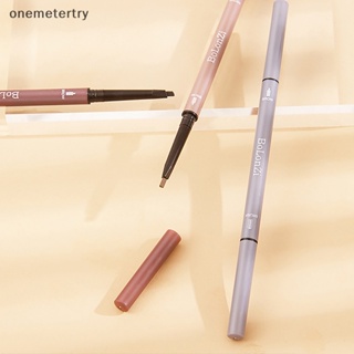 Onem ดินสอเขียนคิ้ว แบบสองหัว หมุนอัตโนมัติ ปากกาบาง เติมสีคิ้ว แต่งหน้า ปากกาเขียนคิ้ว ติดทนนาน กันน้ํา สวมใส่ง่าย n