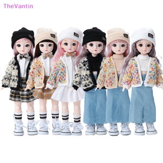 Thevantin ชุดเสื้อผ้าตุ๊กตา 1/6 BJD 12 นิ้ว พร้อมกางเกง หมวก ถุงเท้า เสื้อกันหนาว BJD 30 ซม. 5 ชิ้น ต่อชุด