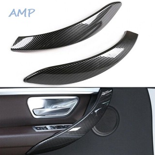 ⚡NEW 8⚡Door Handle Trim 2Pcs Car Interior Door Handle Cover Carbon Fiber Look