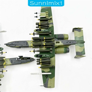 [Sunnimix1] โมเดลเครื่องบินรบ 1/100 A10 โลหะผสม สไตล์เรโทร พร้อมฐานตั้งโชว์ ของขวัญ สําหรับตกแต่งคาเฟ่ ชั้นวางบาร์