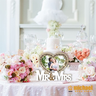 【MC】กรอบรูปแต่งงาน Mr &amp; Mrs ของขวัญแต่งงาน สําหรับตกแต่งบ้าน รูปภาพ โปสเตอร์