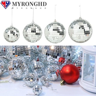 Myronghd ลูกบอลแก้วสะท้อนแสง สําหรับตกแต่งต้นคริสต์มาส DIY