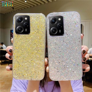 เคสโทรศัพท์มือถือ TPU แบบนิ่ม ลายกากเพชร หรูหรา สีดํา สําหรับ Xiaomi Poco X5 Pro Poco X3 X3 Pro X3 NFC X4 GT M5S M2 M3 F2 Pro C40 C31