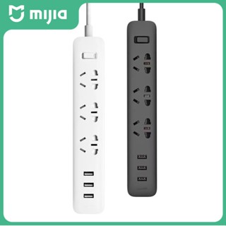 ราคาพิเศษOriginal MI Plug QC3.0 27W Fast Charging Power Strip 3 USB + 3 ซ็อกเก็ตไฟฟ้าปลั๊กมาตรฐานอินเทอร์เฟซ Extension Lead 1.8m ，ปลั๊กไฟ，ปลั๊กไฟSK166