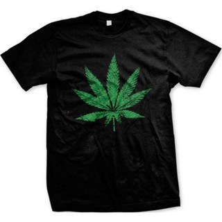 เสื้อยืดแขนสั้นเสื้อยืดลำลองMarijuana Pot Leaf Weed Ganja 420 Smoke Natural Herb Plant Pride Sports MenS T-Shirt Christ