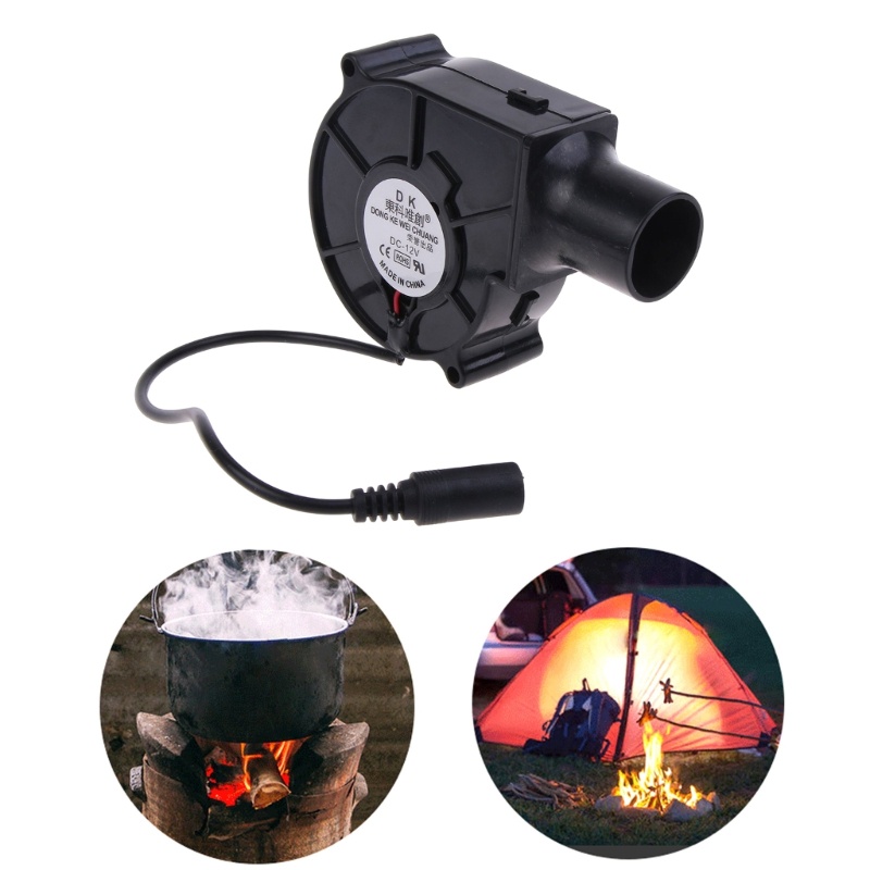 R-R 12V 7530 ไฟฟ้าทําอาหาร Air Blowers Fire Starter BBQ พัดลม 2 7 ซม.เส้นผ่านศูนย์กลาง Air ท่อทําอาห