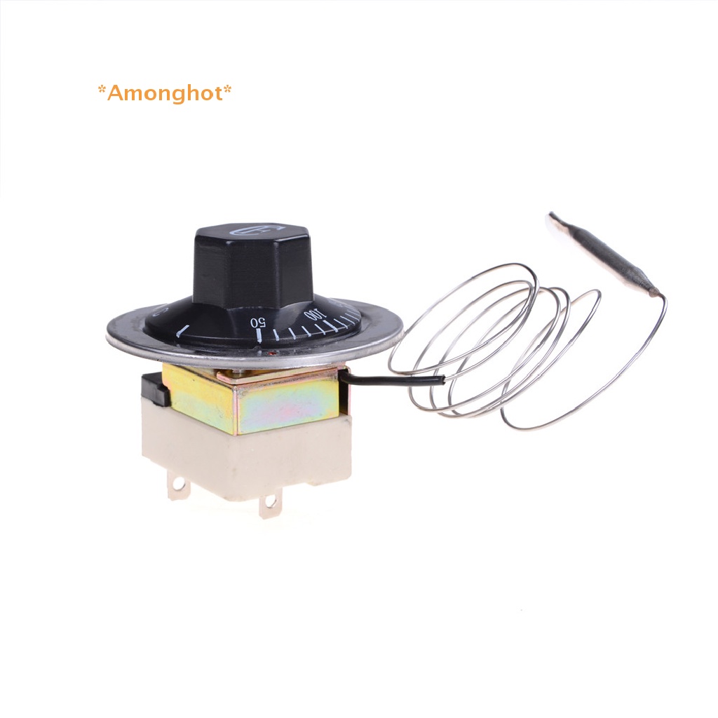 Amonghot> สวิตช์ควบคุมอุณหภูมิ AC 220V 16A สําหรับเตาอบไฟฟ้า 50-300C