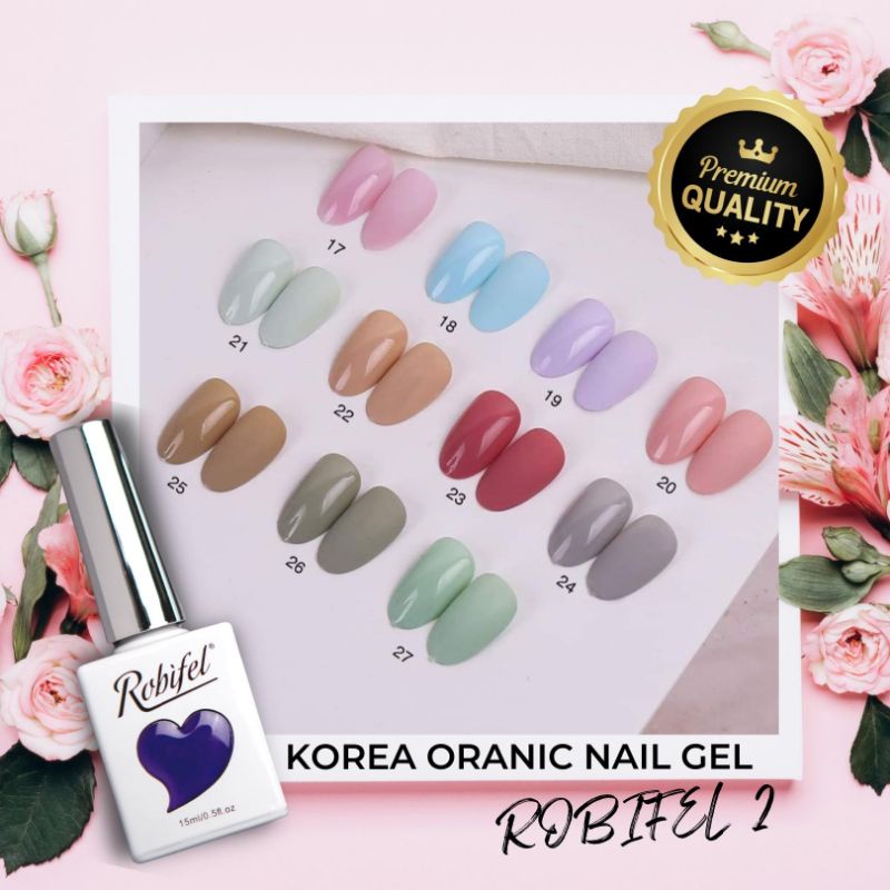 สีเกาหลีออเเกนิคเเยกขวดรุ่น Robifel2 No.17-27