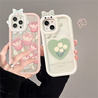 เคสโทรศัพท์มือถือ ลายผีเสื้อ ดอกทิวลิป สําหรับ Redmi Note 11 Pro Note 11S 10C 10A 10 9C 9A 9T 9 Note 10 5G 10s Note9 Note8 Poco X3 NFC M3 HOSTR