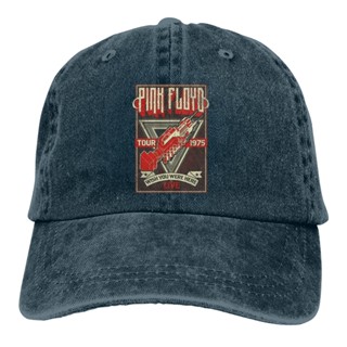 ใหม่ พร้อมส่ง หมวกผ้ายีน ผ้าฝ้าย ลาย Pink Floyd Wish You Were Here Tour 75 สไตล์ฮิปฮอป XQ