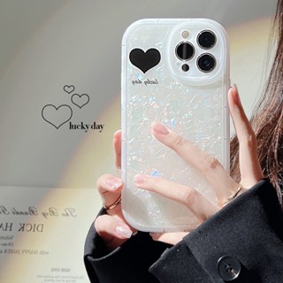 เคสโทรศัพท์มือถือแบบนิ่ม ลายหัวใจ เรียบง่าย ไฮเอนด์ สําหรับ Iphone 13promax 14 13 12 14 12 Xs 11