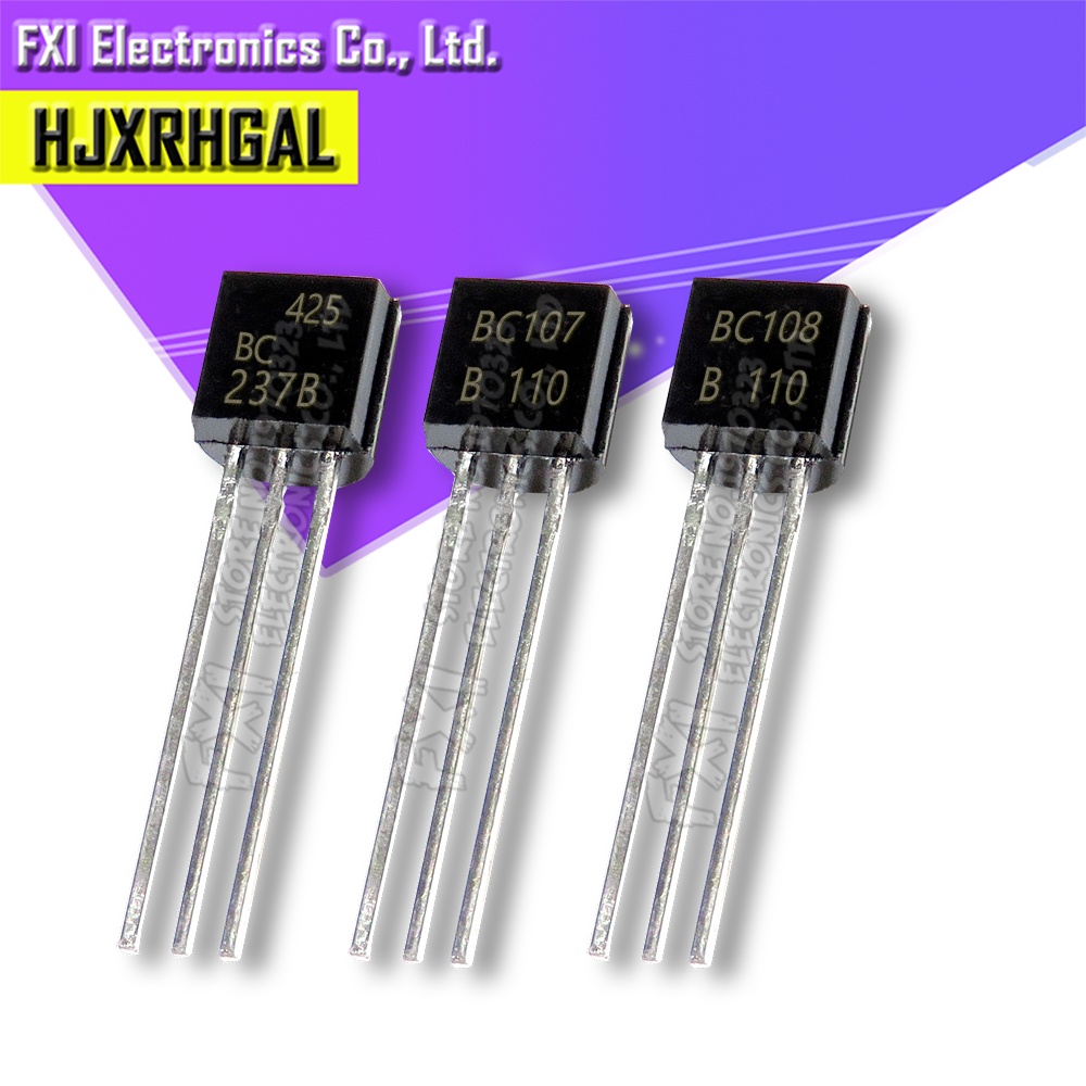 50PCS 07B 08B 09B BC237B 07 08 09 BC237 TO92 In-Line