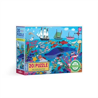 นายอินทร์ eeboo Sea Exploration 20 Pc Big Puzzle จิ๊กซอว์รูปสำรวจท้องทะเล