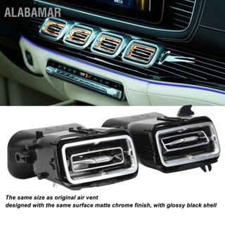 ALABAMAR 4 ชิ้น 64 สีด้านหน้า LED Turbine Air Vent Ambient Light Kits สำหรับ GLE GLS‑Class W167 X167 2020 ขึ้นไป