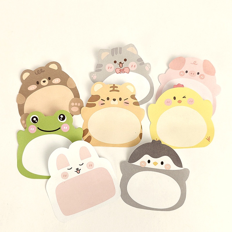 【JY】10 ชิ้น กระดาษโน้ต ลายการ์ตูน 20 แผ่น