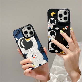 Casetifg เคสโทรศัพท์ ซิลิโคนนิ่ม TPU กันกระแทก ลายนักบินอวกาศ 3D น่ารัก คุณภาพสูง สําหรับ iPhone 11 12 13 14 Pro Max 14 Plus X XS Max XR