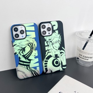เคสโทรศัพท์มือถือ เนื้อแมตต์ ลายมหาเวทย์ผนึกมาร Akaza Jujutsu Kaisen sukuna สําหรับ iPhone 14 Pro 13 12 Pro Max 11