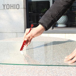  Yohio เครื่องมือช่างล้อตัดแก้วสีแดงแบบพกพาเหล็กกล้าคาร์บอนโลหะผสมฮาร์ดแวร์มือเครื่องมือตัด