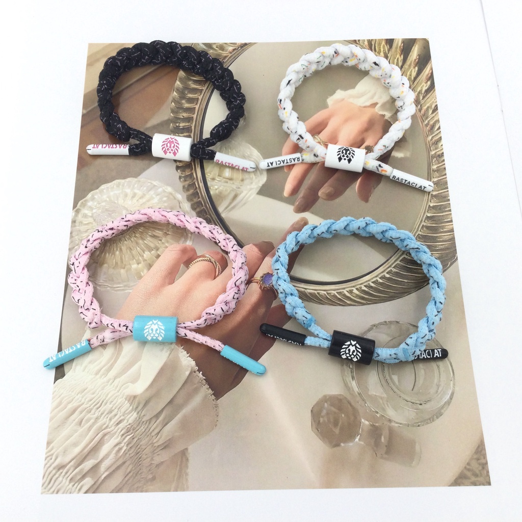 RASTAClAT สร้อยข้อมือถัก MINI Street Blue พร้อมกล่องเครื่องประดับแฟชั่นสร้อยข้อมือถักมิตรภาพสําหรับผู้หญิงสาววัยรุ่นคู่ Lucky สร้อยข้อมือสามารถปรับได้ - รูปที่ 3