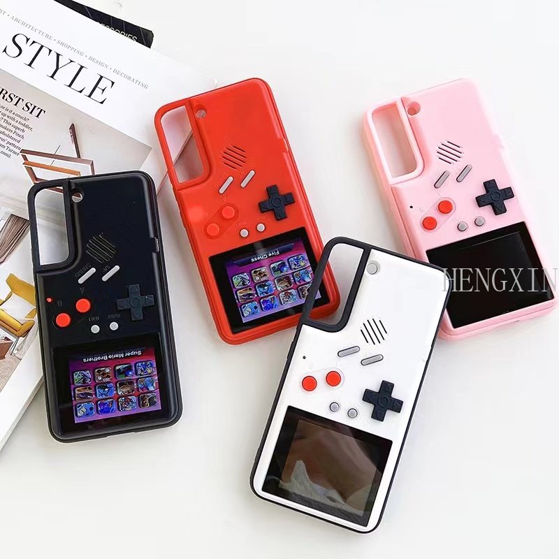 เคสโทรศัพท์มือถือ แบบบางพิเศษ ปิดด้านหลัง ลายเกมบอย สําหรับ Samsung s20 s21 s22 s23 note10 note20