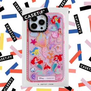 Casetify 【Disney The Little Mermaid】เคสโทรศัพท์มือถือ ซิลิโคนนิ่ม TPU ใส กันกระแทก พร้อมกล่องบรรจุ สําหรับ iPhone 14 13 12 11 Pro MAX XR X XS MAX