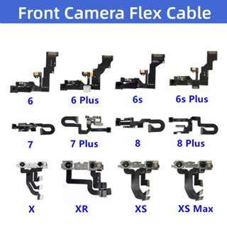 กล้องหน้าขนาดเล็ก สําหรับ iPhone X XR XS Max 6 6s 7 8 Plus SE 2020 เซ็นเซอร์พร็อกซิมิตี้ ใบหน้า กล้องหน้า สายเคเบิลอ่อน ซ่อมโทรศัพท์