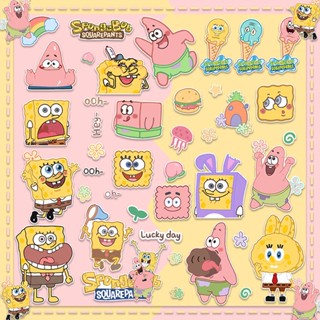 สติกเกอร์ ลายการ์ตูน SpongeBob SquarePants Pie Daxing ipad น่ารัก สําหรับติดตกแต่งแล็ปท็อป กระเป๋าเดินทาง