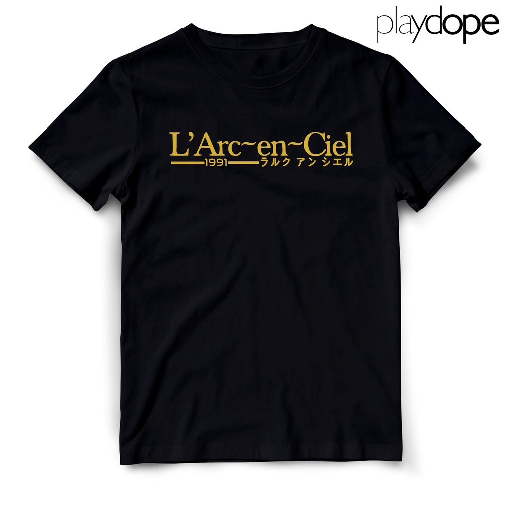ZGM WX【🔥🔥】Playdope เสื้อยืด พิมพ์ลาย L'ARC ~ EN ~ CIEL L ARC EN CIEL LARUKU JROCK Band สไตล์ญี่ปุ่น