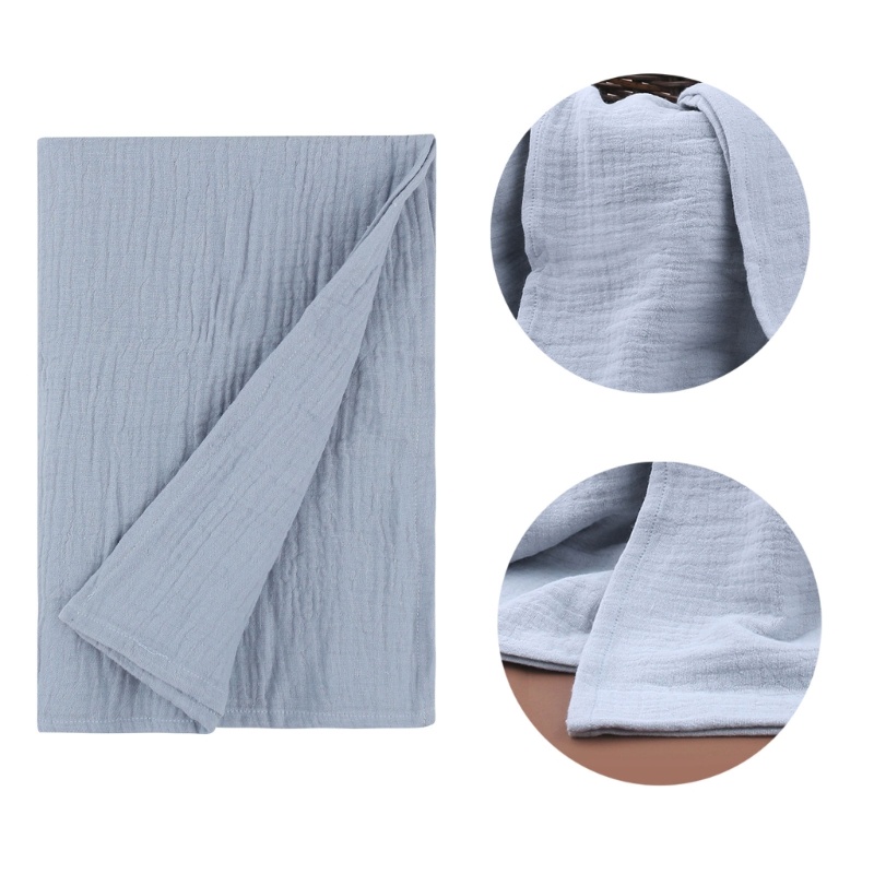 Baby Swaddle Wrap Bath Towel Infant Crepe Blanket Stroller Cover Photo Blanket