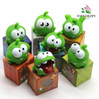 TAYLOR2PV Mung Bean Frog Cartoon Toys Kawaii Desktop Ornaments Cartoon Doll Children Cut the Rope