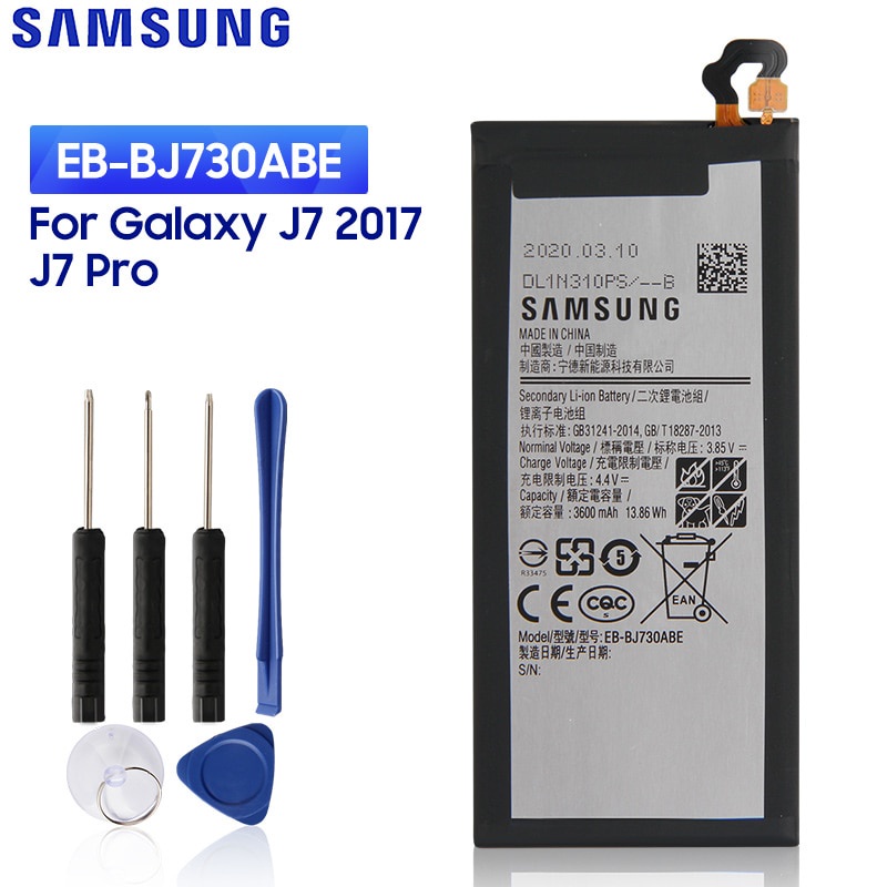 SAMSUNGแบตเตอรี่ทดแทนEB-BJ730ABEสำหรับSamsung Galaxy J7 Pro J72017 J730F J730G J730DS J730FM J730GM 