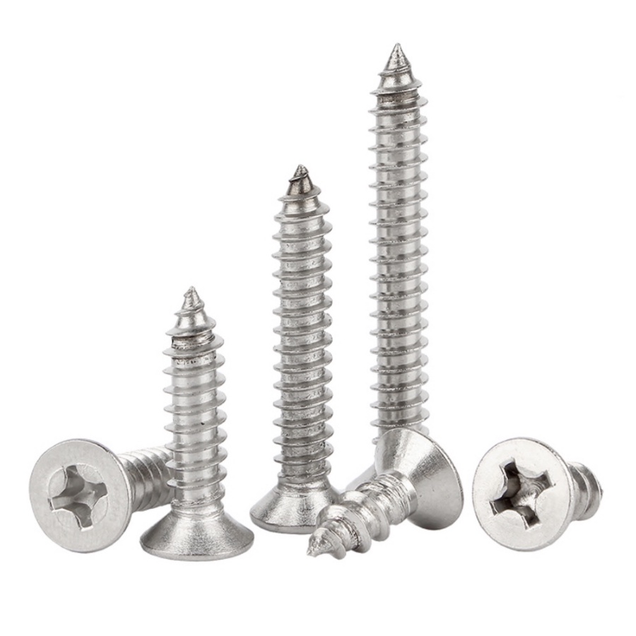 304 สแตนเลส Phillips Countersunk หัว Self-Tapping สกรูชี ้ หางแบนหัว Self-Tapping สกรู M5/M6/M8 ราคา ถูกที่สุด ดีลบีเคเค แกลเลอรีภาพที่ 3