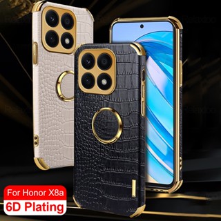 Crocodile Leather pattern Back Cover Phone Protection Case For Huawei Honor X8a X9a Magic5 Lite