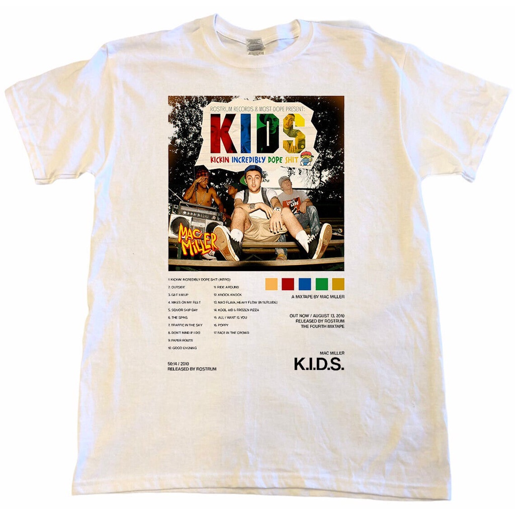 HOT QGเสื้อเชิ้ต Mac Miller K.I.D.S Album DA06010