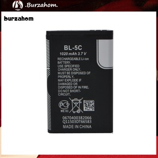 Bur_ แบตเตอรี่โทรศัพท์มือถือ Li-ion 1020mAh 3.7V แบบเปลี่ยน สําหรับ Nokia BL-5C