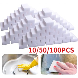 ฟองน้ําเมลามีน 50/100 แพ็ก เมจิกฟองน้ํา ยางลบ เมลามีน โฟมจํา…