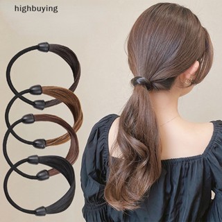 [highbuying] ยางรัดผมหางม้า แบบถัก แฟชั่นสไตล์เกาหลี สําหรับผู้หญิง พร้อมส่ง