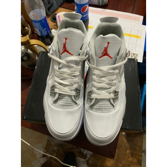 2021 AJ4 IV "Tech White" Oreo AJ4 Basketball Shoress CT8527-100