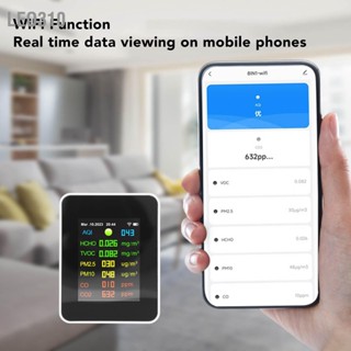 Leo310 เครื่องตรวจจับคุณภาพอากาศ Wifi หน้าจอ Lcd ดิจิทัล อเนกประสงค์ 9 In 1