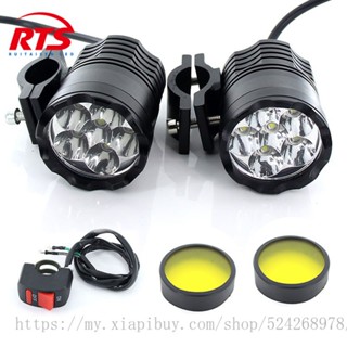 【พร้อมส่ง】ไฟหน้ารถจักรยานยนต์ Led 9600lm T6 12v 2 ชิ้น