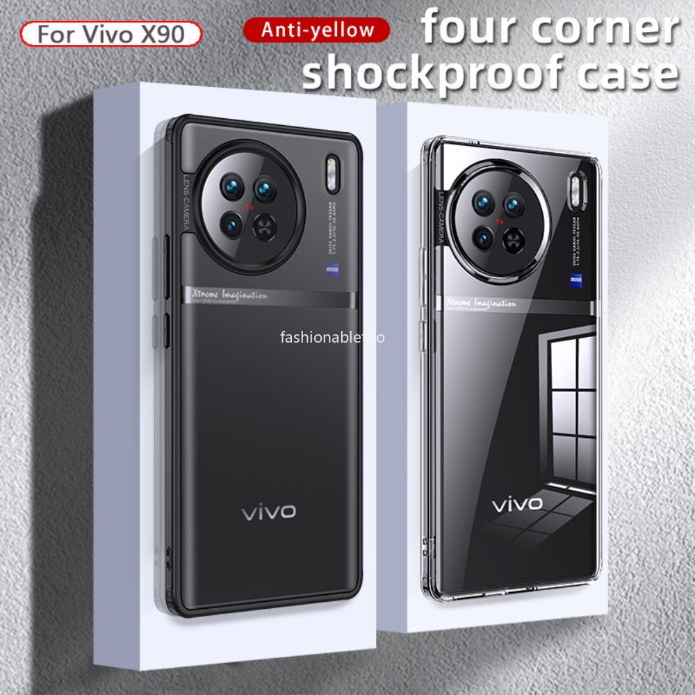เคสโทรศัพท์มือถืออะคริลิค TPU ใส กันกระแทก สําหรับ Vivo X70 X80 X90 pro plus X80pro+ X90pro+ X70pro+