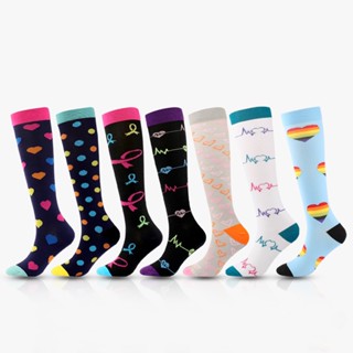 Long Compression Socks Marathon Running Socks Outdoor Sports Badminton Tennis Men and Women Socks