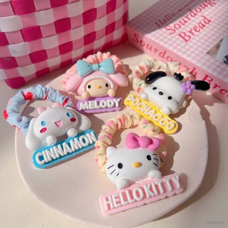 Yb3 ยางรัดผม ลายการ์ตูน Hello Kitty Cinnamoroll Melody Pochacco น่ารัก สําหรับเด็กผู้หญิง BY3