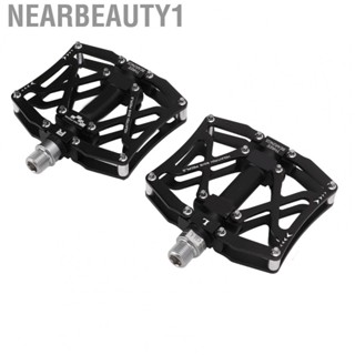 Nearbeauty1 Bicycle Pedals  Anodic Oxidation Rust Proof Mountain Bike Pedals CNC Machining  for 9/16inch Spindle