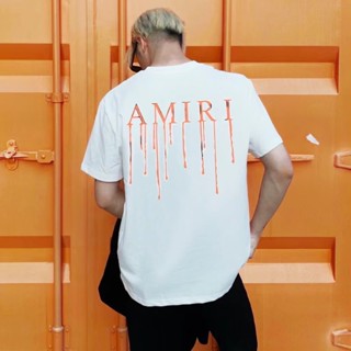 เสื้อยืดแขนสั้นลําลอง ผ้าฝ้ายแท้ ระบายอากาศได้ดี พิมพ์ลายกราฟฟิติโลโก้ AMIR แฟชั่นคู่รัก สําหรับผู้ชาย และผู้หญิง