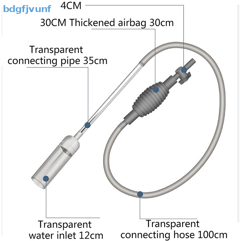 BDGF Aquarium Clean Vacuum Water Change Changer Gravel Fish Vacuum Pump TH